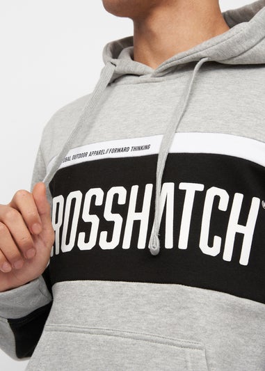 Crosshatch Grey Marl Silomane Hoodie