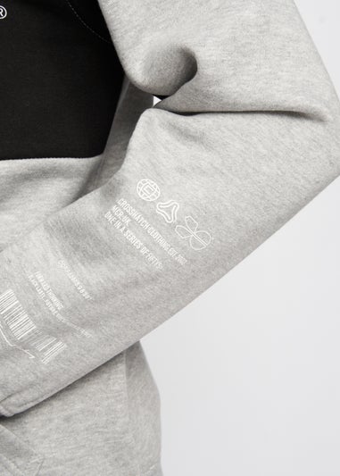 Crosshatch Grey Marl Silomane Hoodie