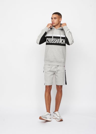 Crosshatch Grey Marl Silomane Hoodie