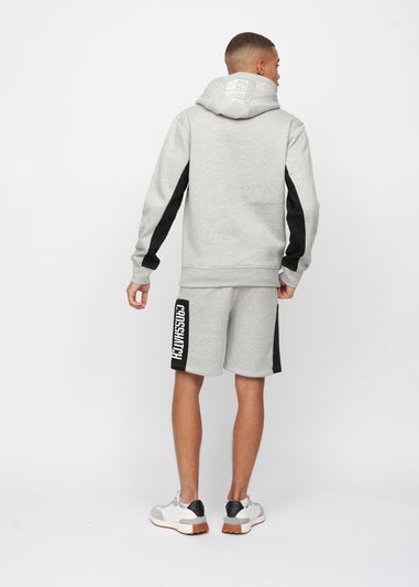 Crosshatch Grey Marl Silomane Hoodie