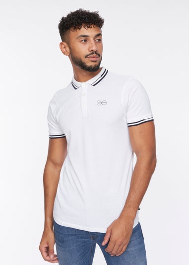 Crosshatch White  Kermlax Polo