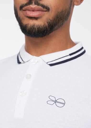 Crosshatch White  Kermlax Polo