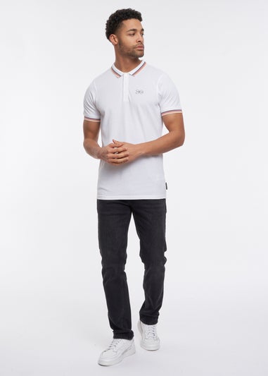 Crosshatch White  Vellamort Polo