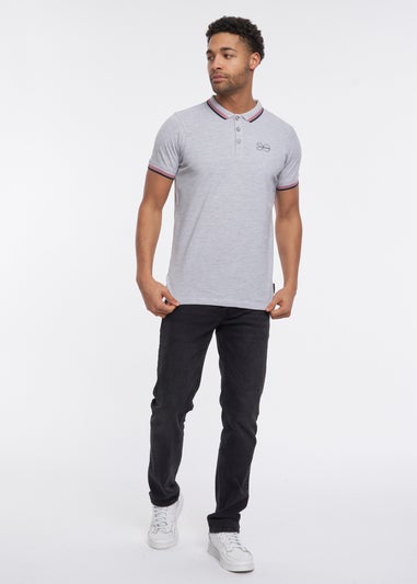 Crosshatch Grey Marl Marples Polo