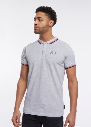 Crosshatch Grey Marl Marples Polo