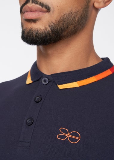 Crosshatch Navy  Chemfort Polo