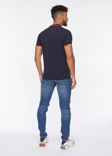 Crosshatch Navy  Chemfort Polo