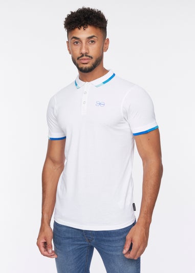 Crosshatch White  Chemfort Polo