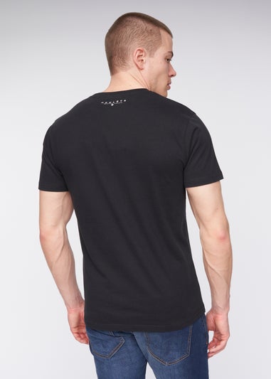 Henleys Black  Scripthen T-Shirt