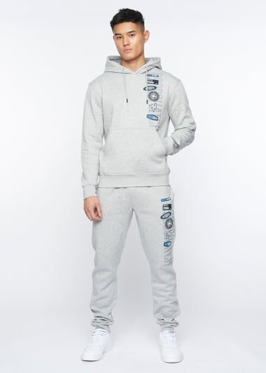 Crosshatch Light Grey Marl Pepperhill Hoodie