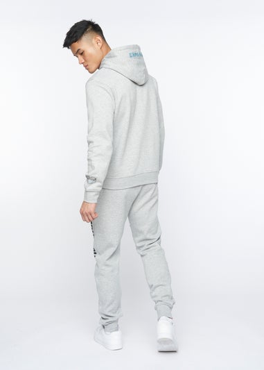 Crosshatch Light Grey Marl Gooch Hoodie