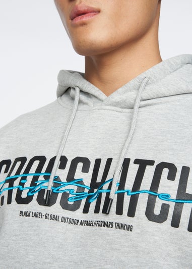 Crosshatch Light Grey Marl Gooch Hoodie