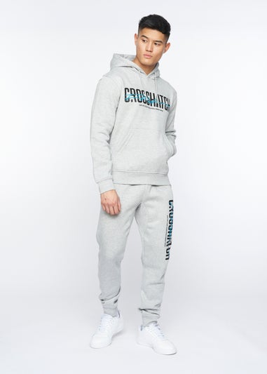 Crosshatch Light Grey Marl Gooch Hoodie