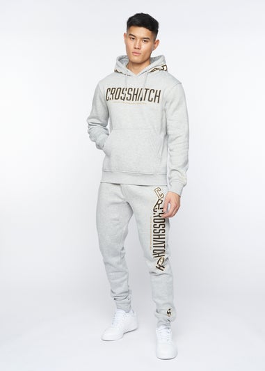 Crosshatch Light Grey Marl Doddington Hoodie