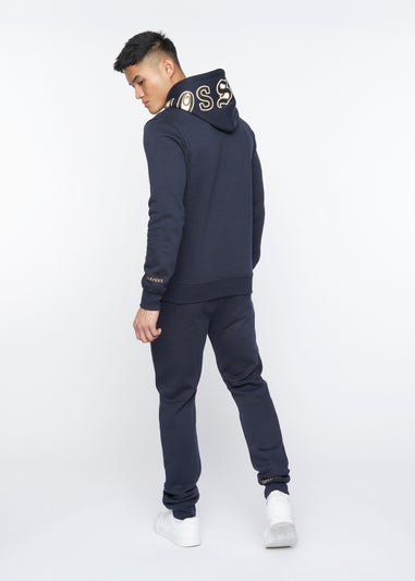 Crosshatch Navy   Doddington Hoodie