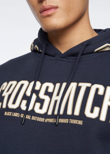 Crosshatch Navy   Doddington Hoodie