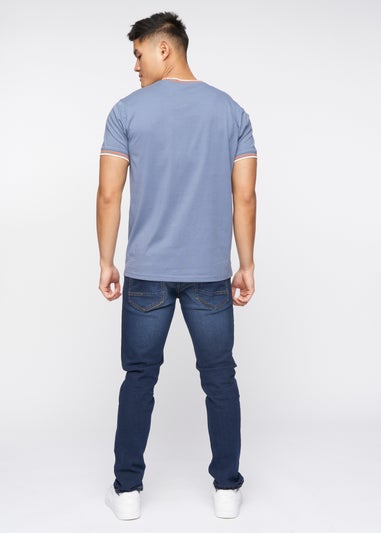 Crosshatch Denim Blue  Ordale T-Shirt