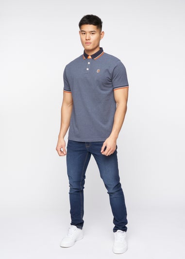 Crosshatch Denim Blue Britmane Polo