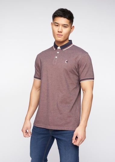 Crosshatch Brick Red Britmane Polo