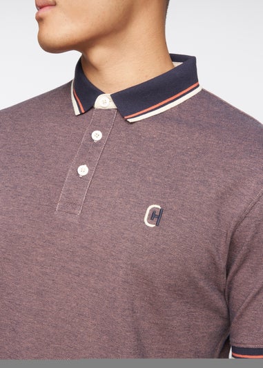 Crosshatch Brick Red Britmane Polo