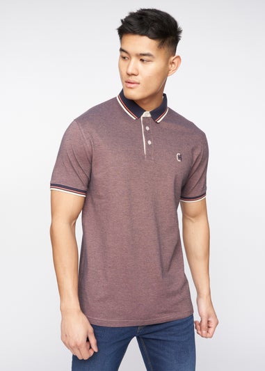 Crosshatch Brick Red Britmane Polo