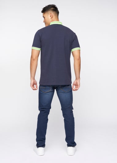 Crosshatch Navy  Cratmoore Polo