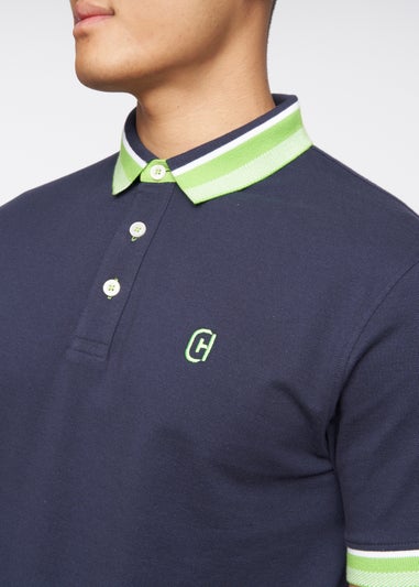 Crosshatch Navy  Cratmoore Polo