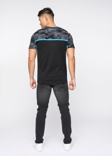 Crosshatch Black  Brightling Camo T-Shirt