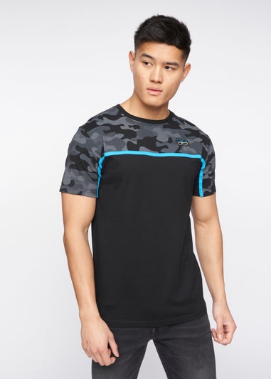 Crosshatch Black  Brightling Camo T-Shirt