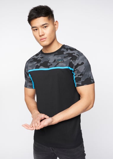 Crosshatch Black  Brightling Camo T-Shirt