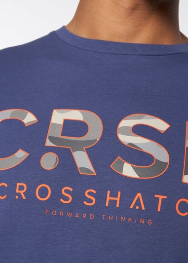 Crosshatch Denim Blue  Fratter T-Shirt