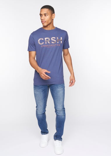 Crosshatch Denim Blue  Fratter T-Shirt