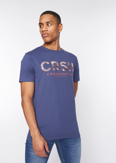 Crosshatch Denim Blue  Fratter T-Shirt