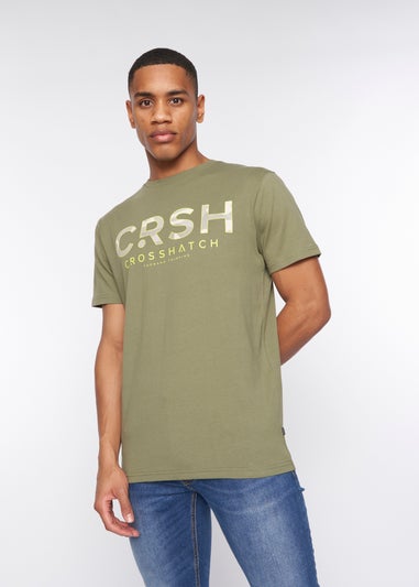 Crosshatch Olive   Fratter T-Shirt