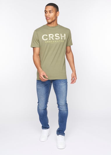 Crosshatch Olive   Fratter T-Shirt