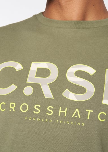 Crosshatch Olive   Fratter T-Shirt