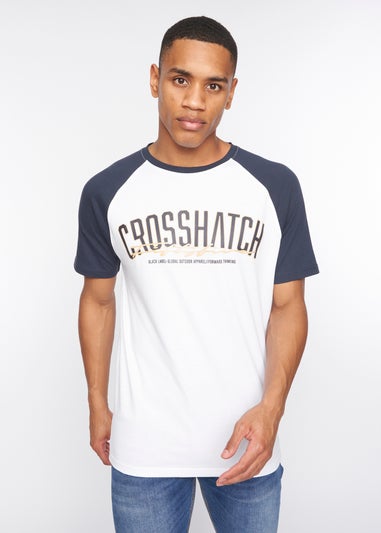 Crosshatch Navy/White   Plotmar T-Shirt