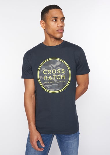 Crosshatch Navy   Camalar T-Shirt