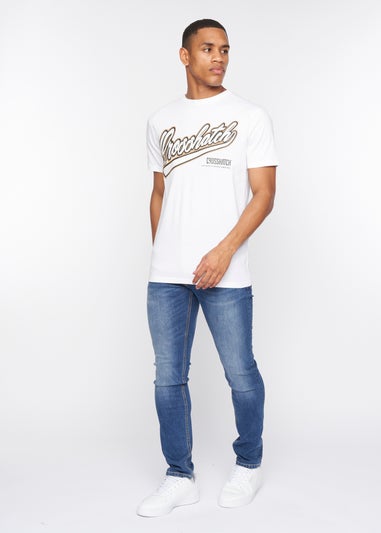 Crosshatch White  Cronstand T-Shirt