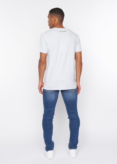 Crosshatch Light Blue Selworthy T-Shirt