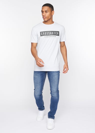 Crosshatch Light Blue Selworthy T-Shirt