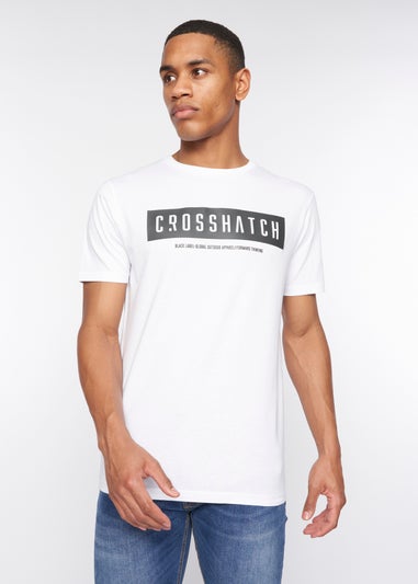 Crosshatch White  Selworthy T-Shirt