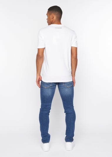 Crosshatch White  Selworthy T-Shirt