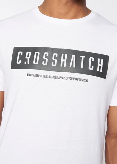 Crosshatch White  Selworthy T-Shirt