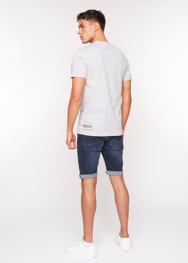 Crosshatch Light Grey Marl Doddington T-Shirt