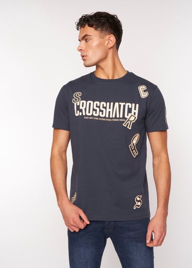 Crosshatch Navy   Doddington T-Shirt