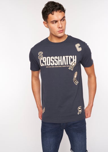 Crosshatch Navy   Doddington T-Shirt