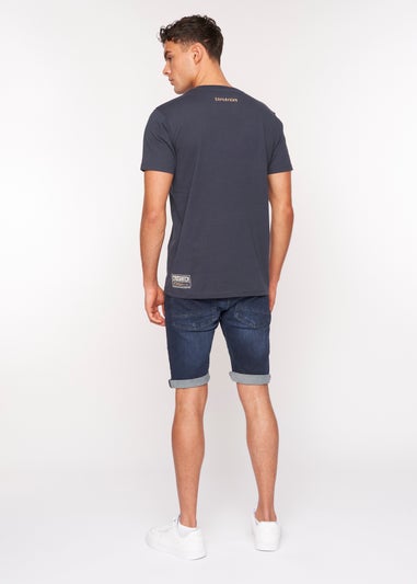 Crosshatch Navy   Doddington T-Shirt