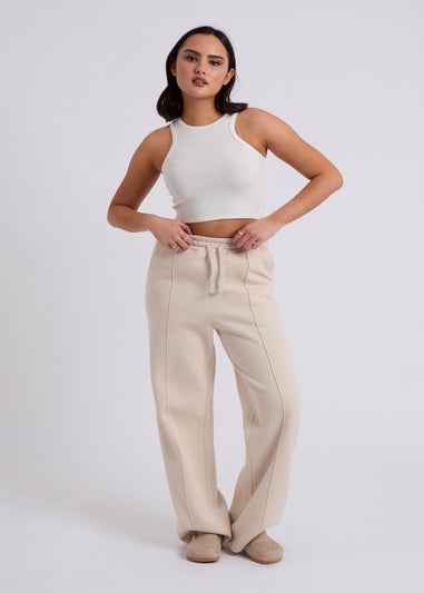 Urban Bliss Cream Wide Leg Jogger