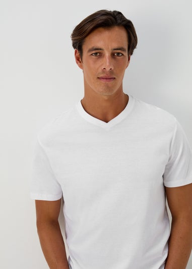 White Essential V-Neck T-Shirt